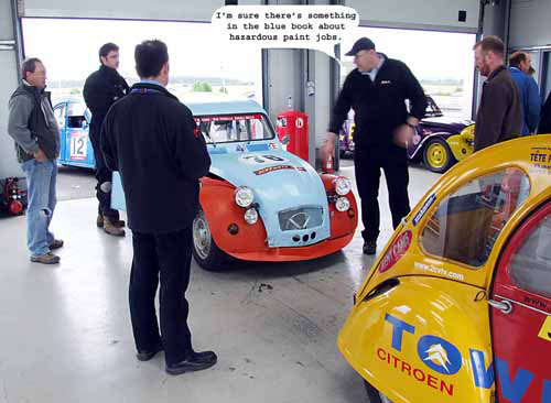 Snetterton 07 The scrutineers can usually find something