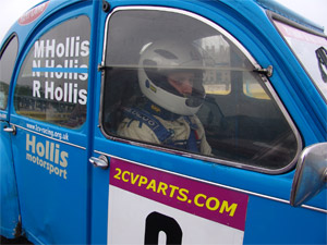 Hollis in car